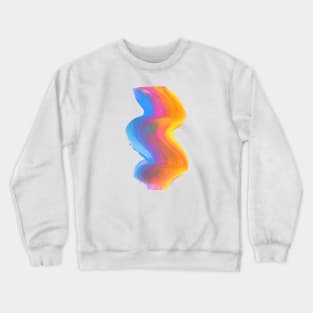 Rainbow Swirl Brushstroke Crewneck Sweatshirt